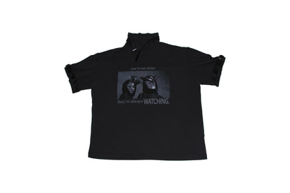 "Always Watching" Mock Neck Tee